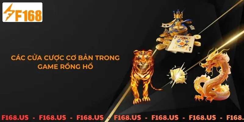 Các cửa cược cơ bản trong game rồng hổ f168